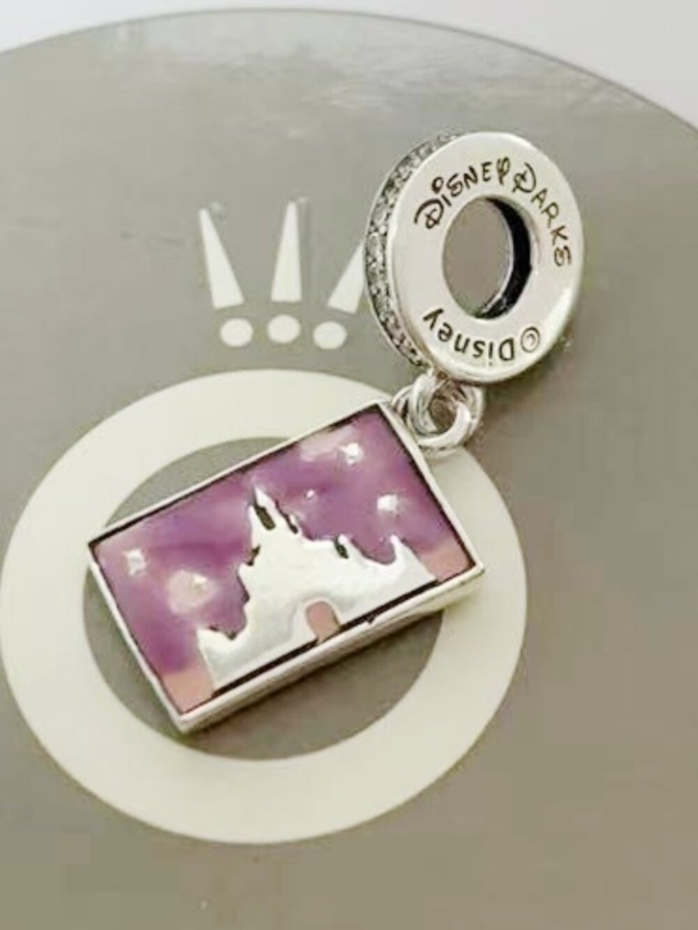 Pandora Disney Parks Disney World Postcard Dangle Charm